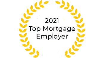 Top Mortgage Employer award with trophy