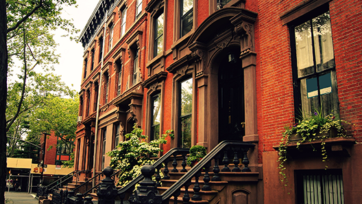 Red brick house building